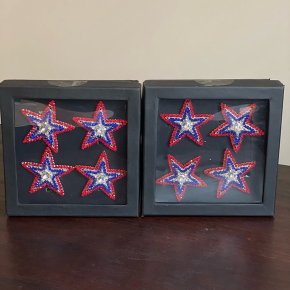 Jeweled star napkin rings - Picture 3 of 4